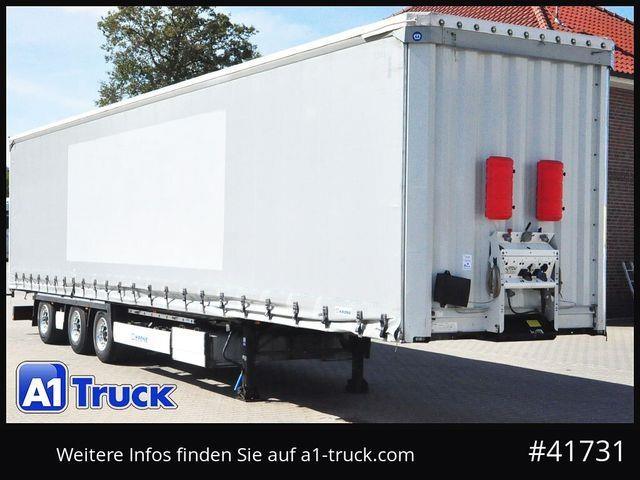 Semi-remorque PLSC Krone SD, Mega,Lift, Staplerhalterung, Lenkachse — occasion 2022