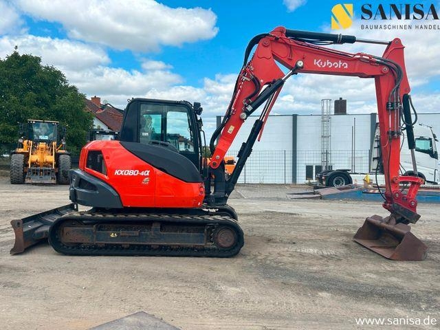 Mini-pelle Kubota KX 080-4 Eco e Plus/SW/Verstellausleger/Klima — occasion 2018, 3 749 h