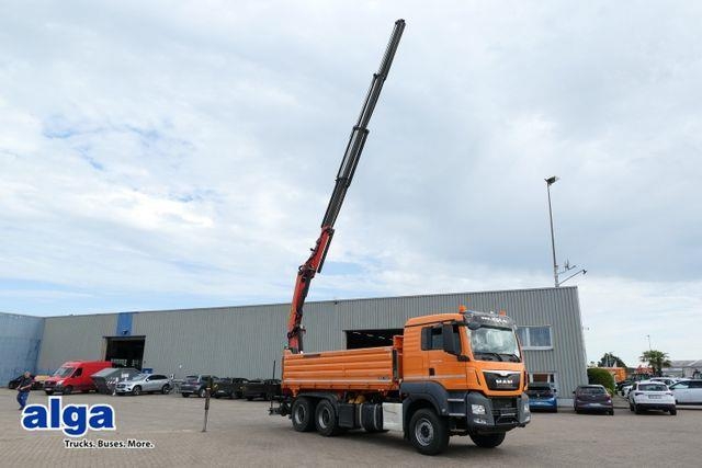 Camion benne MAN 26.480 TGS, Palfinger PK23002-SH, abnehmbar,Funk — occasion 2014