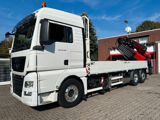 Camion plateau grue MAN 26.500 TGX HMF 4020 6x Hydrl.+4 JIB Bj 2021 Kran — occasion 2018