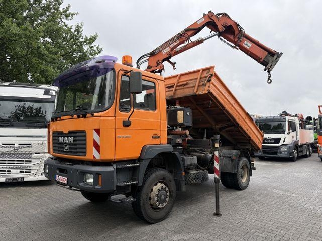 MAN ME 18.250 4X4 Kipper mit Kran Atlas 105.2