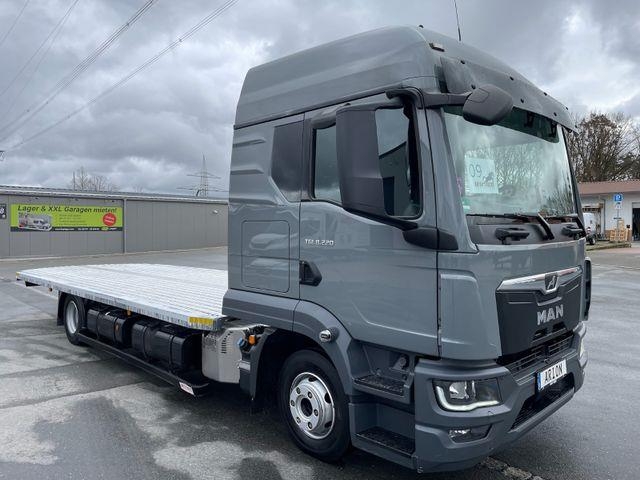 Camion porte-engins MAN TGL 8.220 Autotransporter/WINCH/AHK/2xBett/EU6d — occasion 2021