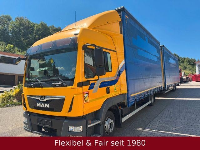 MAN TGL10.220BL Jumbo 120m³,Hochdach,H&amp;W Anhä,1Han