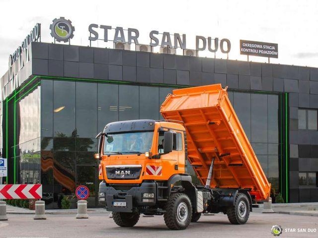 Camion benne MAN TGS 18.320 4x4 Meiller three-way tipper — occasion 2008