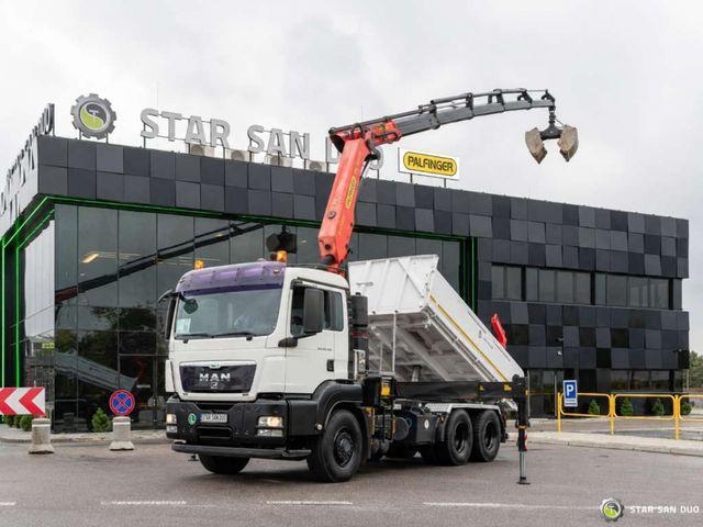 Camion plateau grue MAN TGS 26.440 6x6H PALFINGER PK 23002 SH Kra — occasion 2009, 6 h