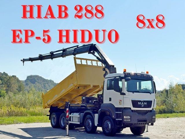 MAN TGS 32.510 * HIAB 288 EP - 5HIDUO/ FUNK * 8x8