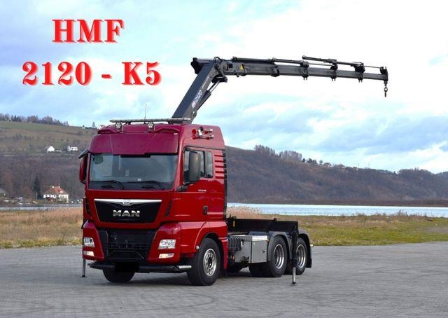 MAN TGX 28.480 Sattelzugmaschine + HMF 2120 K5/FUNK