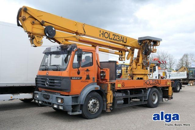 Mercedes-Benz 1824 4x2, Effer 39000BL 2S, 29m, Funk, Seilwinde