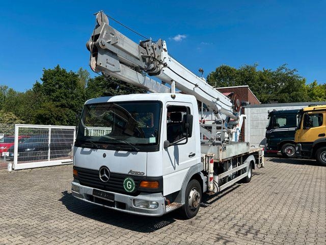 Mercedes-Benz 818 +Böcker AK 32-1200 Dachdeckerkran +Seilwinde