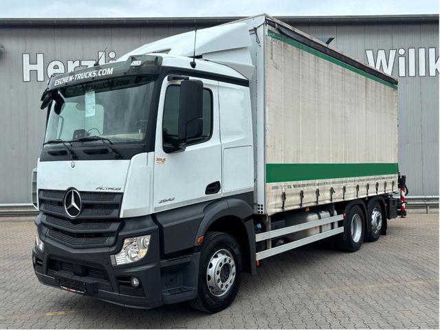 Camion plateau Mercedes-Benz Actros 2542 6x2 Lenk*HIAB 158 D-3 Kran*Funk*HU27 — occasion 2019