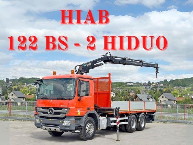 Mercedes-Benz ACTROS 2636*HIAB 122 BS-2 HIDUO + FUNK/6x4 * TOP