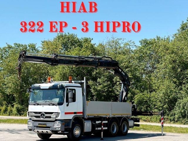 Mercedes-Benz ACTROS 2641 * HIAB 322 EP-3 HIPRO+FUNK / 6x4