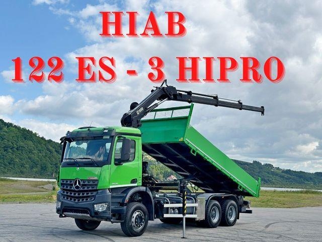 Mercedes-Benz AROCS 2636 * HIAB 122 ES - 3 HIPRO + FUNK* 6x4
