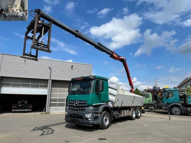 Mercedes-Benz Arocs 2648 6x2 3-Achs Kipper Heckkran Funk