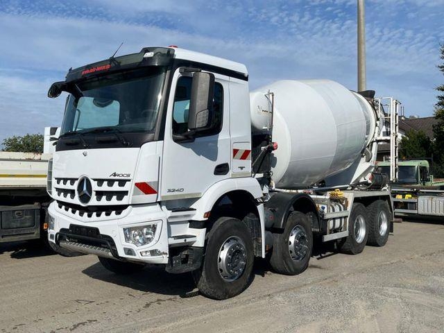 Camion malaxeur Mercedes-Benz Arocs 3240 B 8x4 Betonmischer Deutsch Top AP Ach — occasion 2017