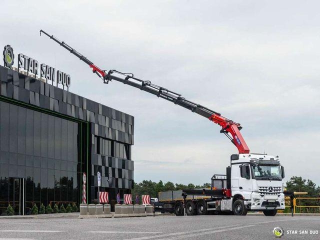 Mercedes-Benz AROCS 3253 8x4 HMF 5020 Fly Jib Crane Kran