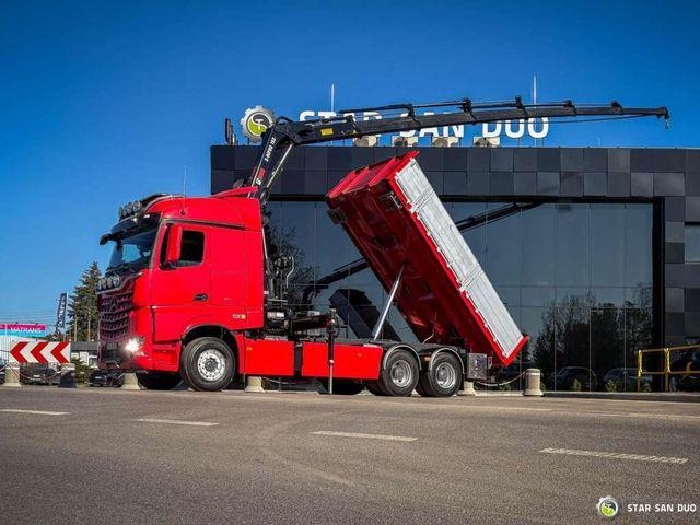 Mercedes-Benz AROCS 3358L 6x4 HIAB 192X-HIPRO E-6 Crane Kippe