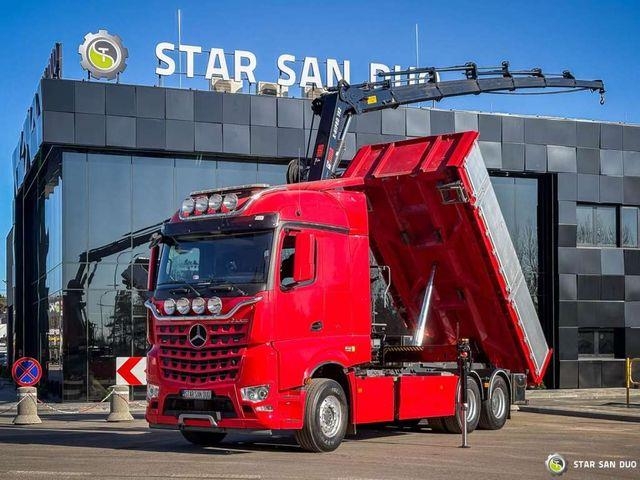 Mercedes-Benz AROCS 3358L 6x4 HIAB 192X-HIPRO E-6 Crane Kippe