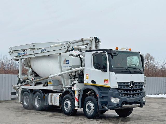 Mercedes-Benz AROCS 3743 * Betonpumpe + FUNK * 8x4 * TOP