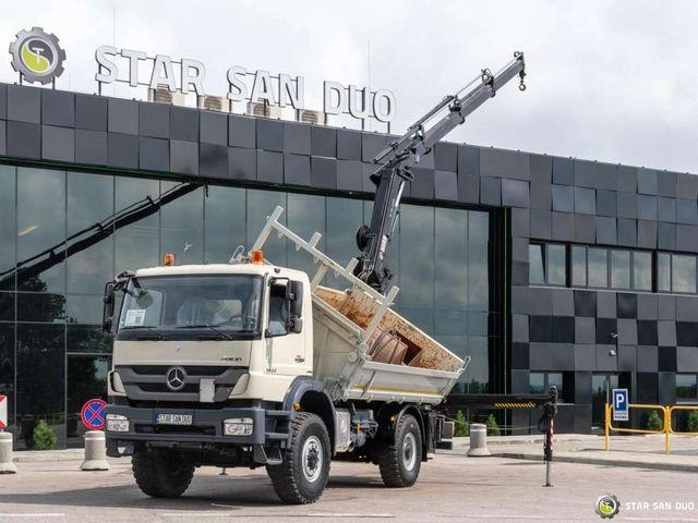 Mercedes-Benz AXOR 1833 4x4 HIAB 166 Crane Kipper