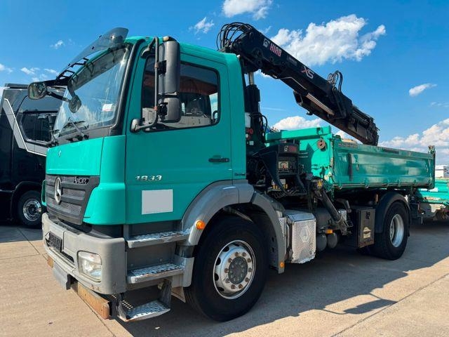 Mercedes-Benz AXOR 1833*DREISETENKIPPER*HIAB KRAN 12 M*MEILLER
