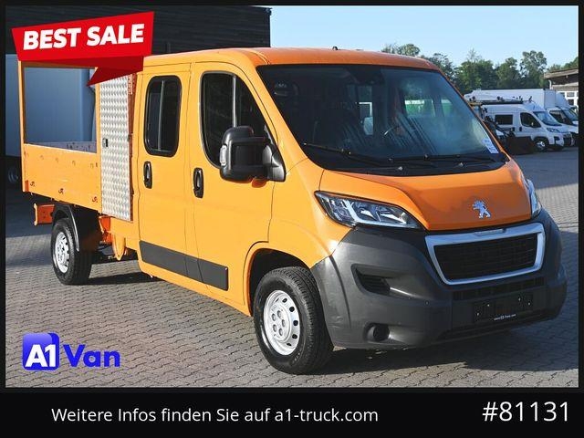 Peugeot Boxer Pritsche Doka, 7 Sitzer, Werkzeugkasten