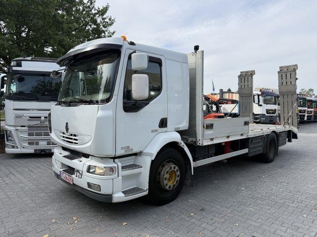 Camion plateau Renault Midlum 300.18 Maschinentransporter — occasion 2012