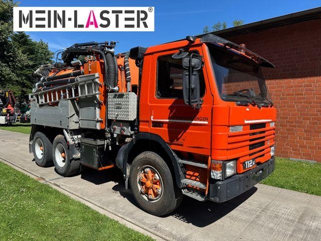 Hydrocureur Scania 112 6x4 Saug Spül Kombi Kaiser Top Zustand 6x4 — occasion 1985