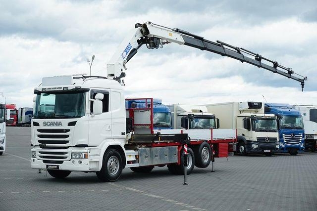 Scania G 490 / 6 X 2 / SKRZYNIOWY + HDS / HMF 3220 K7 /
