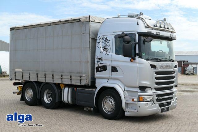 Camion PLSC Scania R 580 6x2, V8, Lenk-Lift, AHK, 5.310mm lang, AC — occasion 2014