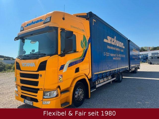 Scania R410 LNG-Gas Jumbo 7,75+7,75,Retarder,H&amp;W Anhä