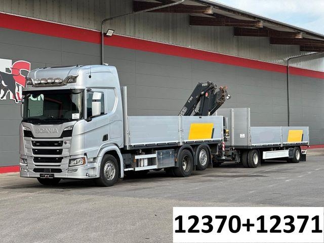 Scania R450 6x2 LL &amp; Fliegl/ FASSI 155A LK Glastr.