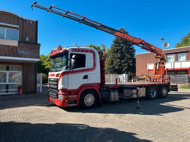 Scania R520 V8 Pritsche+ ATLAS 390 Kran +Lift-Lenkachse
