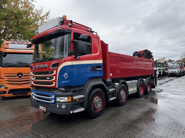 Scania R580 V8 8X4 Kipper Kran Palfinger 22002