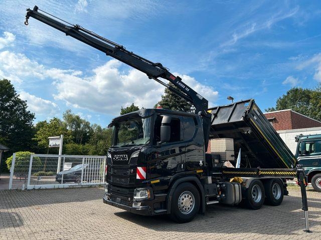 Scania R650 V8 3Skipper+HIAB X-HIDUO 188 Kran 6x4