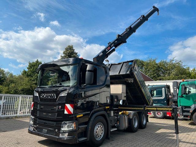 Scania R650 V8 3Skipper+HIAB X-HIDUO 188 Kran 6x4