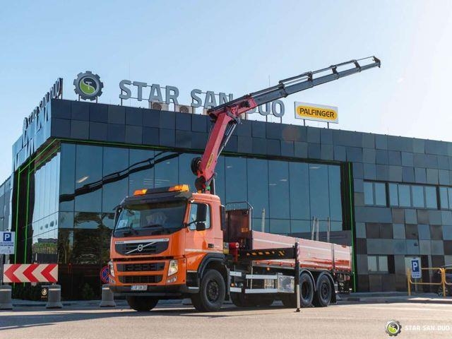 Camion plateau grue Volvo FM 330 6x2 Palfinger PK 18002 EH Tail lif — occasion 2013