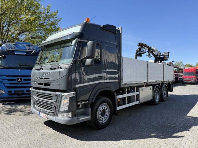 Volvo FM 370 6X2 Kran Kennis K14R Baustoff