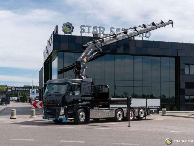 Camion plateau grue Volvo FM420 8x2 HIAB X-HIPRO 548 E-7 Kran — occasion 2015