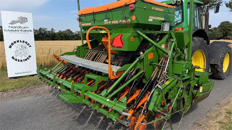 Semoir combiné Amazone AD 402 PROFI. MED KILERINGSPAKKER OG SKIVESKÆR — occasion 2008