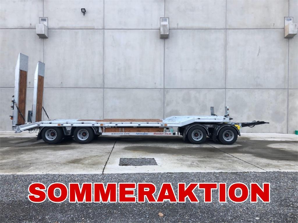 Remorque surbaissée Möslein T 4 VB H1 neuer 4 Achs Tieflader hydraulischen Ra — occasion
