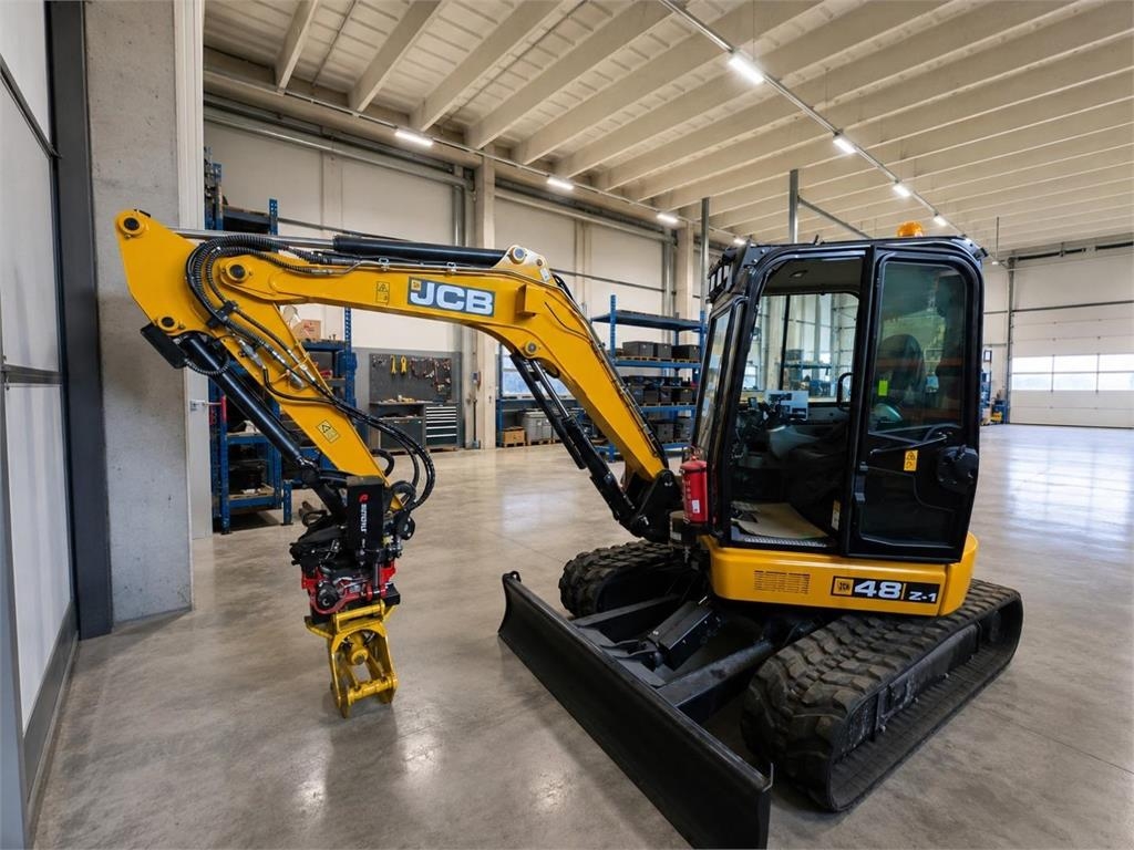 JCB 48Z-1 T3, Rototilt, Rasvari, 3 kauhaa