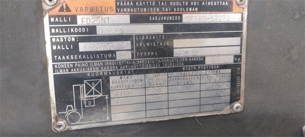 Mitsubishi FD25N sauberer Dieselstapler kuva 5