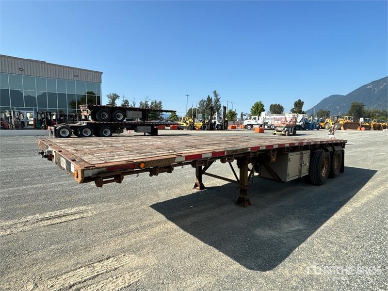 Thruway 28 ft Super B-Train Pup Flatbed Trailer