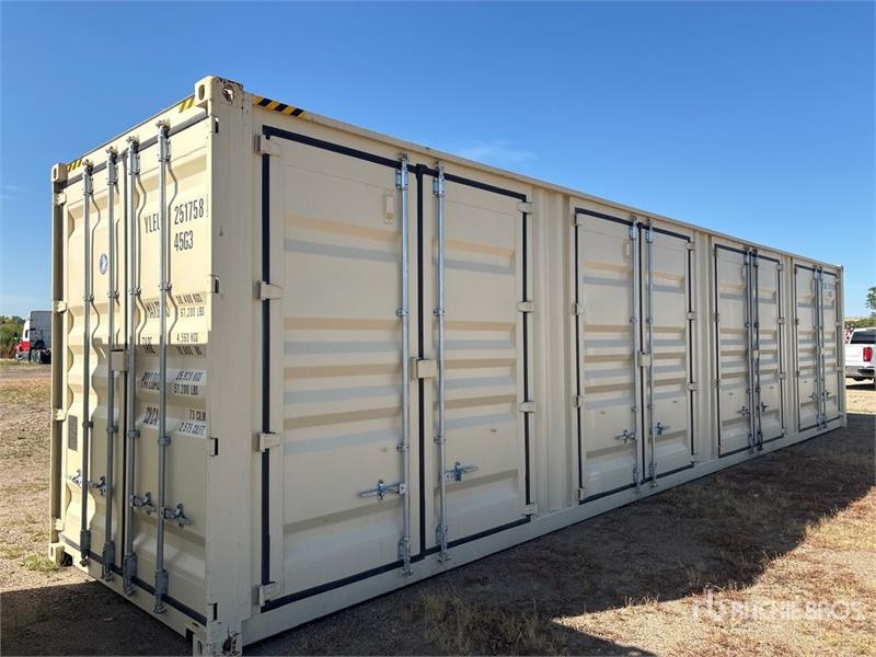 40 ft High Cube Multi-Door Storage Container (Unus