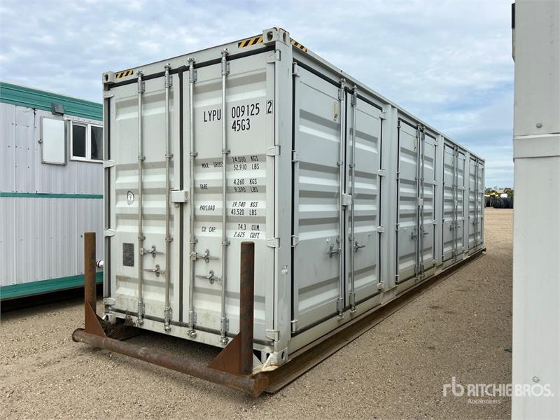 40 ft High Cube Multi-Door Skid-Mounted Storage Co