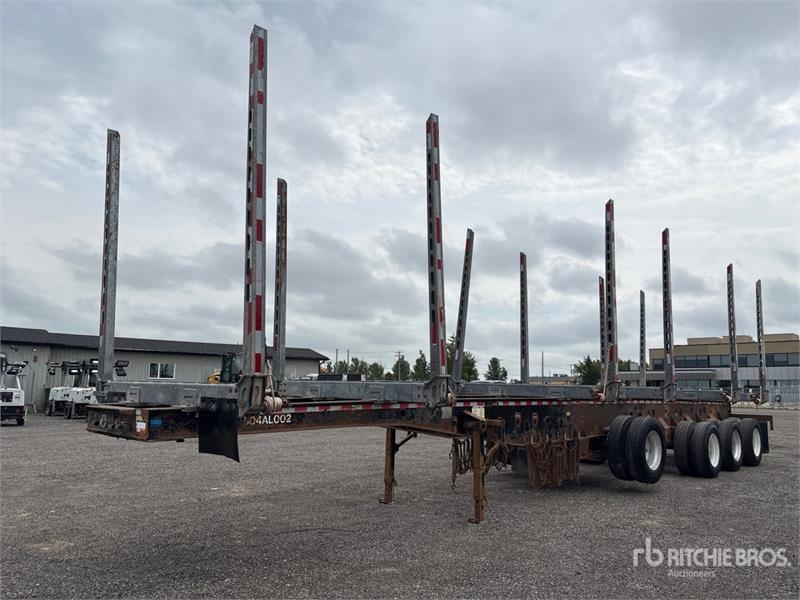 Deloupe 50 ft Quad/A Hayrack Log Trailer
