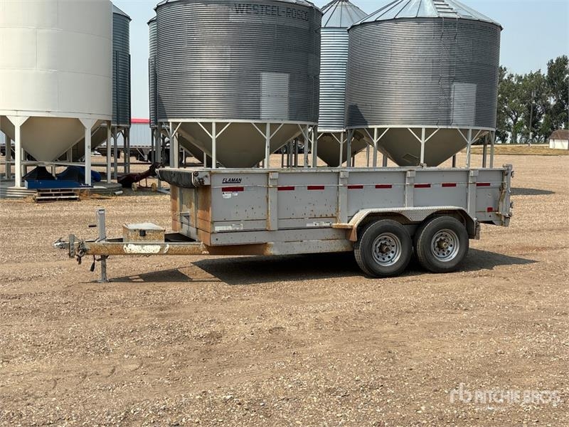 Flaman 14 ft T/A End Dump Trailer