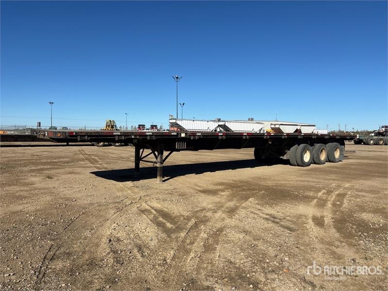 Remorque à ridelles Fontaine Tri/A 53 ft - 73 ft Extendable Flatbed — occasion 2014
