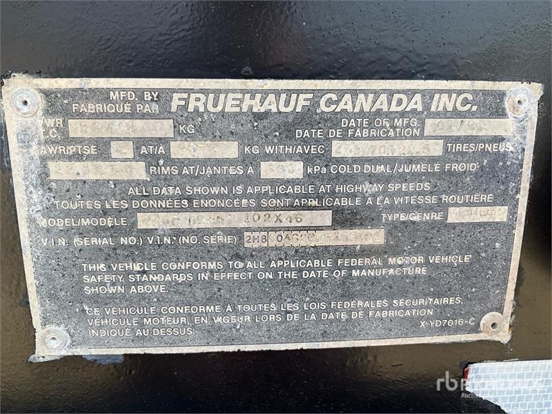 Fruehauf 32 ton T/A Lowboy Trailer